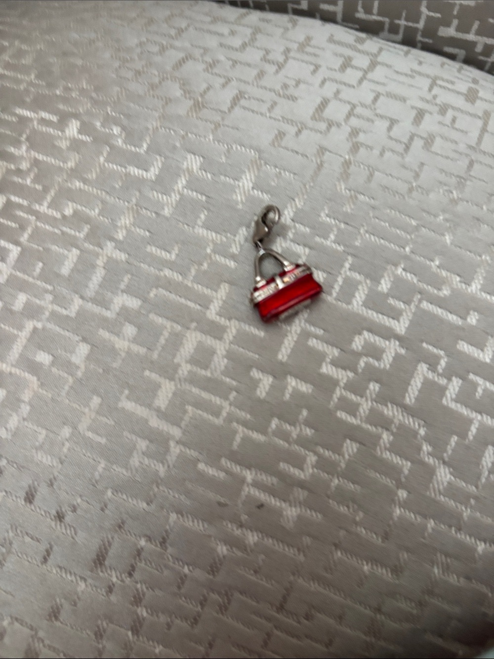 Thomas Sabo Red Enamel Handbag Charm Pendant 925 silver marked - Picture 3 of 3
